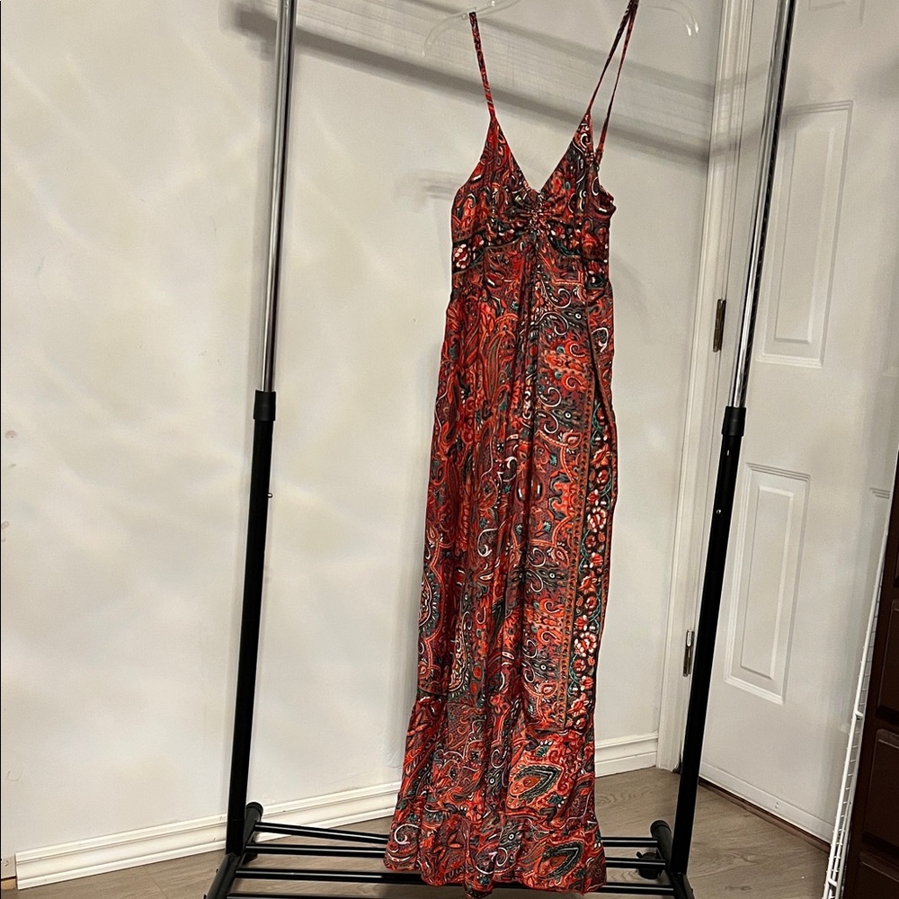 Vibrant Paisley Maxi Dress